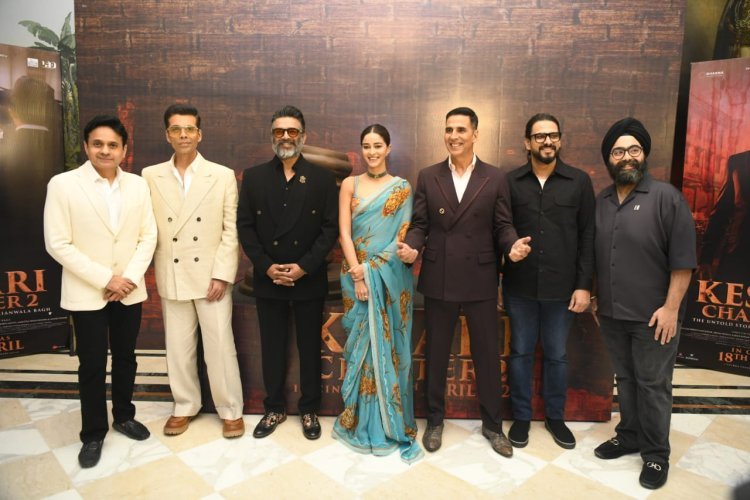 फिल्म 'केसरी चैप्टर 2' के ट्रेलर लौंच पर राजधानी दिल्ली पहुंची स्टारकास्ट-