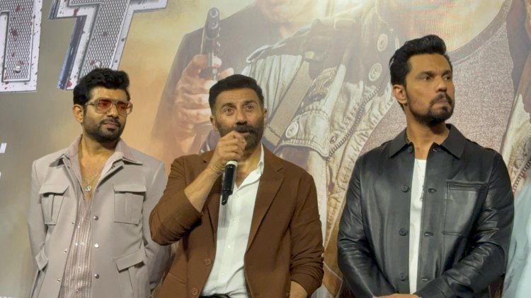 Starcast reached Delhi for promotion of upcoming film 'Jaat'