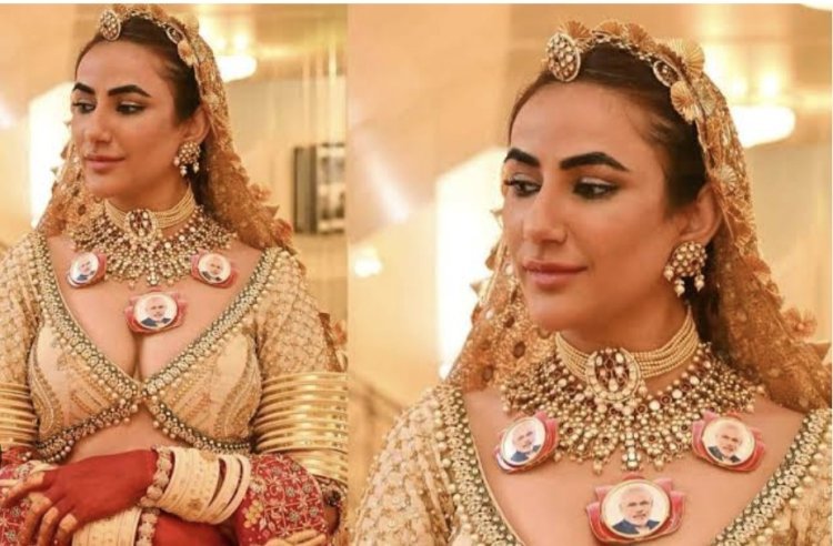 Ruchi Gujjar stole the show by wearing a necklace with photos of Prime Minister Modi on the red carpet at Cannes 2025