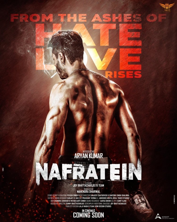 Aryan Kumar's debut film 'Nafraten's' tremendous poster released shows strong look