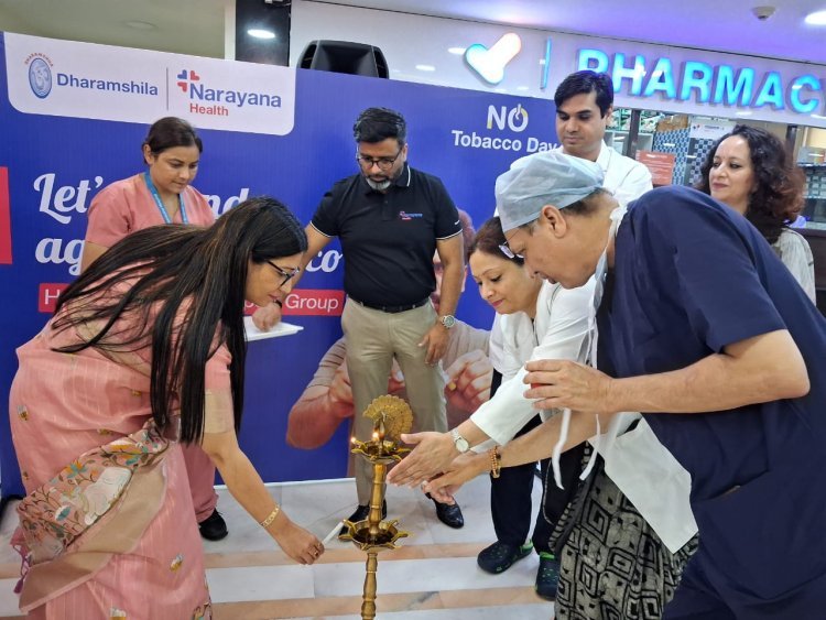 विश्व तम्बाकू निषेध दिवस पर धर्मशिला नारायणा हॉस्पिटल में जीवन के संघर्षों को शेयर करते कैंसर फाइटर