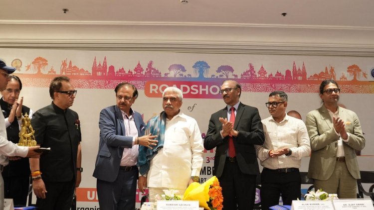 यूपीआईटीएस 2025 रोडशो के आयोजन की अध्यक्षता उत्तरप्रदेश सरकार के माननीय कैबिनेट मंत्री श्री राकेश सचान ने दिल्ली में की