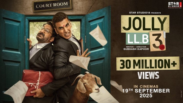 अब शुरू होगा असली कोर्टरूम का दंगल! Jolly LLB 3 में शुरू होने वाला है असली धमाल! टीजर हुआ आउट