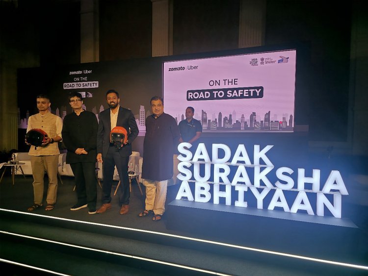 सड़क सुरक्षा अभियान" का समर्थन करने के लिए ज़ोमैटो और उबर ने सड़क परिवहन और राजमार्ग मंत्रालय के साथ की साझेदारी