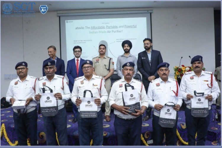 अटोवियो-गुरुग्राम पुलिस ने मिलकर बढ़ाया स्वच्छ हवा का संदेश