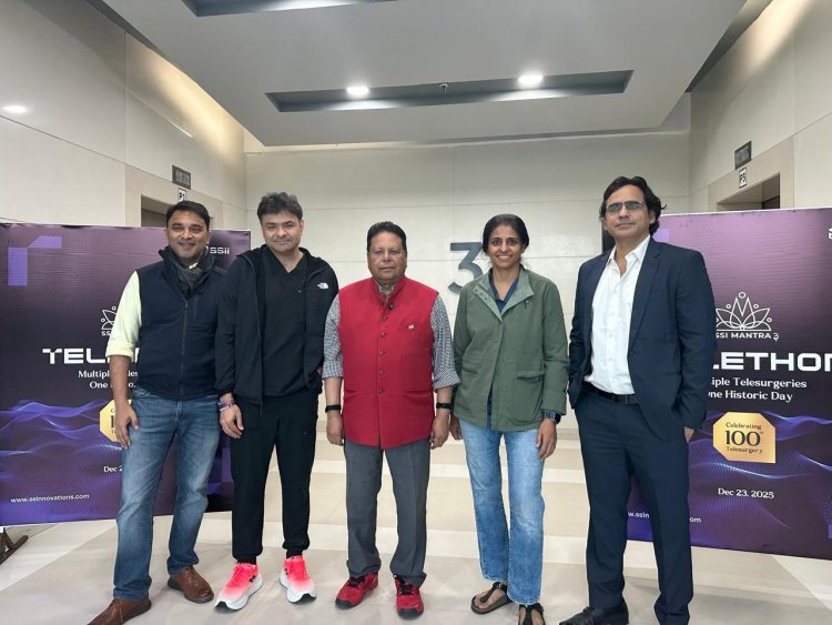 मेडिकल टेक्नोलॉजी में नया अध्याय: SSII मंत्रा ने भारत की पहली रोबोटिक टेलीसर्जरी मैराथन में 100 सफल सर्जरी कर रचा इतिहास