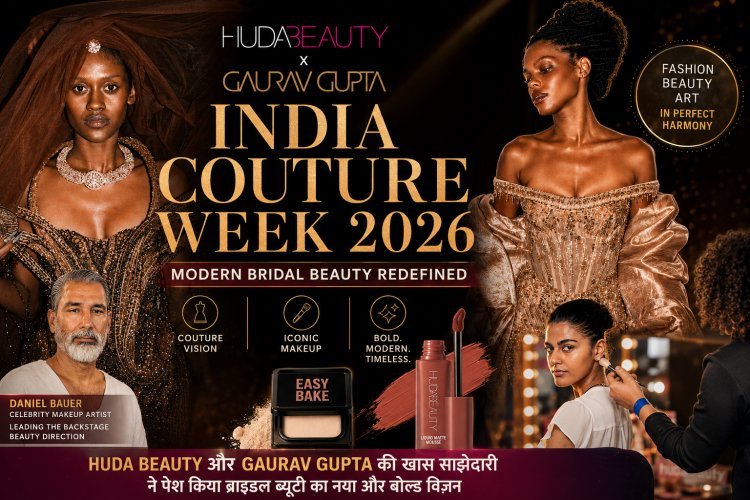 मॉडर्न ब्राइडल ब्यूटी को मिली नई पहचान, Huda Beauty और Gaurav Gupta का बड़ा कोलैबोरेशन