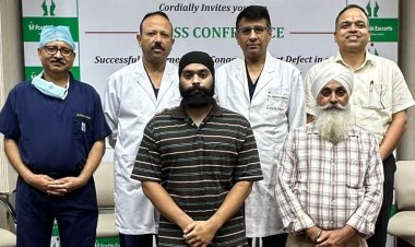 26 साल के मर्चेंट नेवी ऑफिसर के दिल में था बड़ा छेद, Fortis Escorts में रोबोटिक सर्जरी से हुआ सफल इलाज
